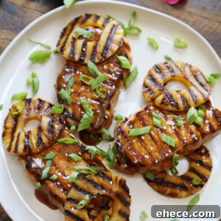 Aloha Grilled Pineapple Pork Chops 7 Grilled Hawaiian Pineapple Pork Chops