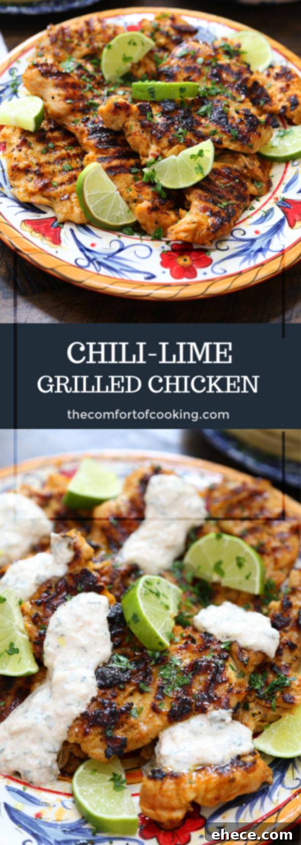Sizzling Chili Lime Chicken with Refreshing Cucumber Mint 8 Full recipe card for Chili-Lime Grilled Chicken with Cucumber-Mint Sauce, detailing ingredients and instructions.