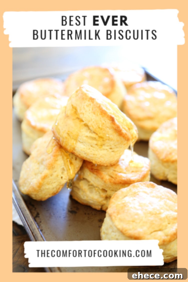A rustic shot of two homemade buttermilk biscuits on a cutting board