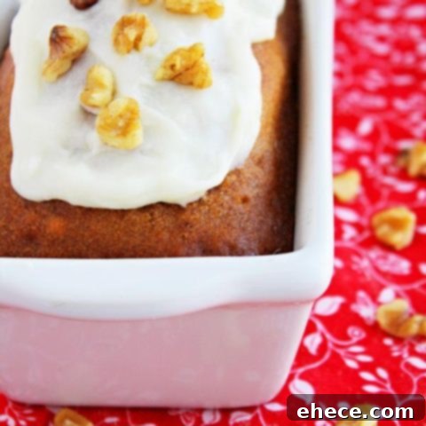 Warm Gingerbread Loaflets with Zesty Cream Cheese Glaze 2 Mini Gingerbread Loaves with Cream Cheese Glaze
