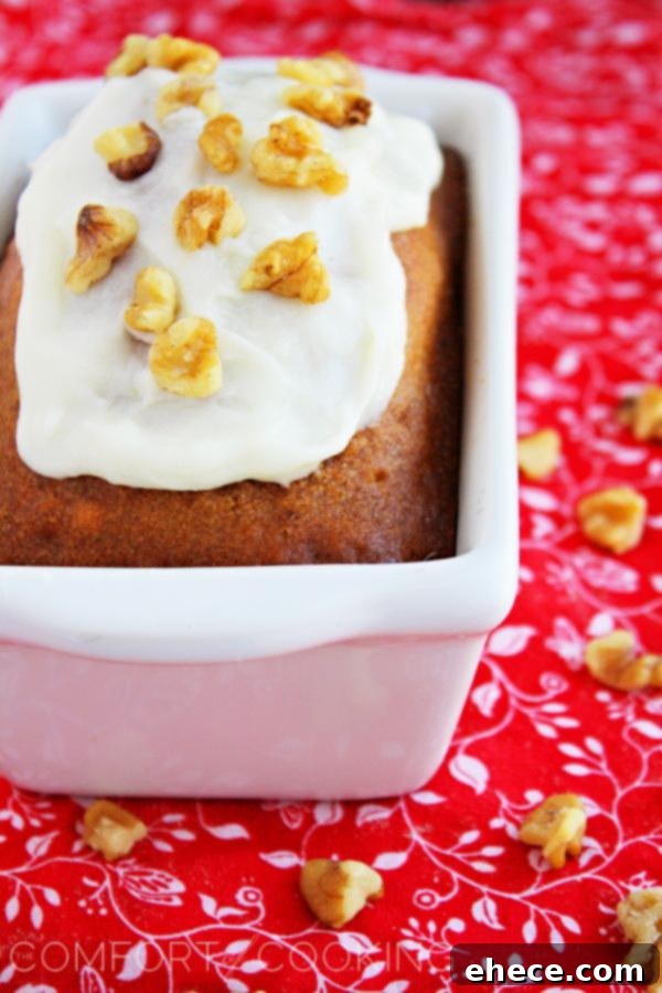 Gingerbread Loaves with Cream Cheese Glaze