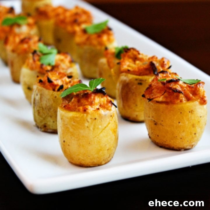 Artichoke Stuffed Baked Potato Bites
