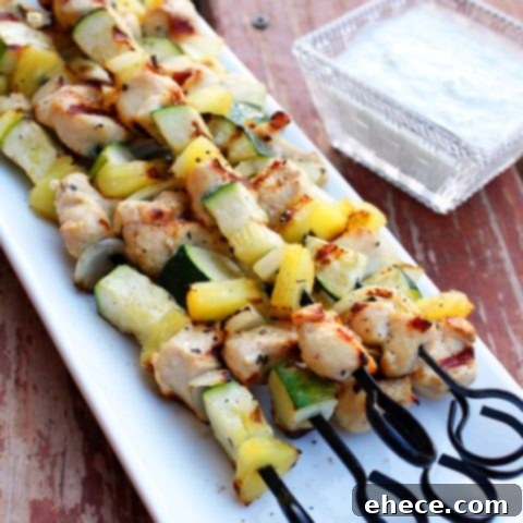 Mediterranean Chicken Kebabs with Tzatziki Sauce