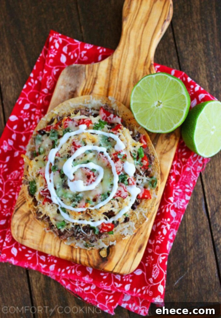 Baked Chicken Tostadas, a delicious and healthy Mexican recipe
