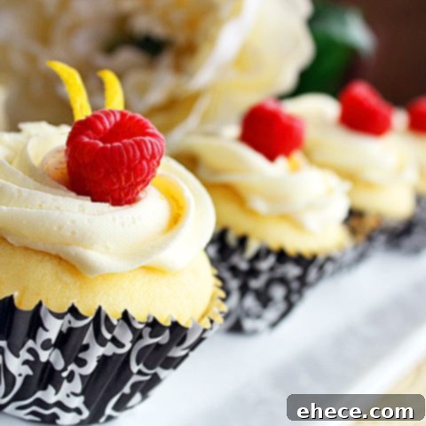 Lemon Cupcakes with Limoncello-Cream Cheese Frosting