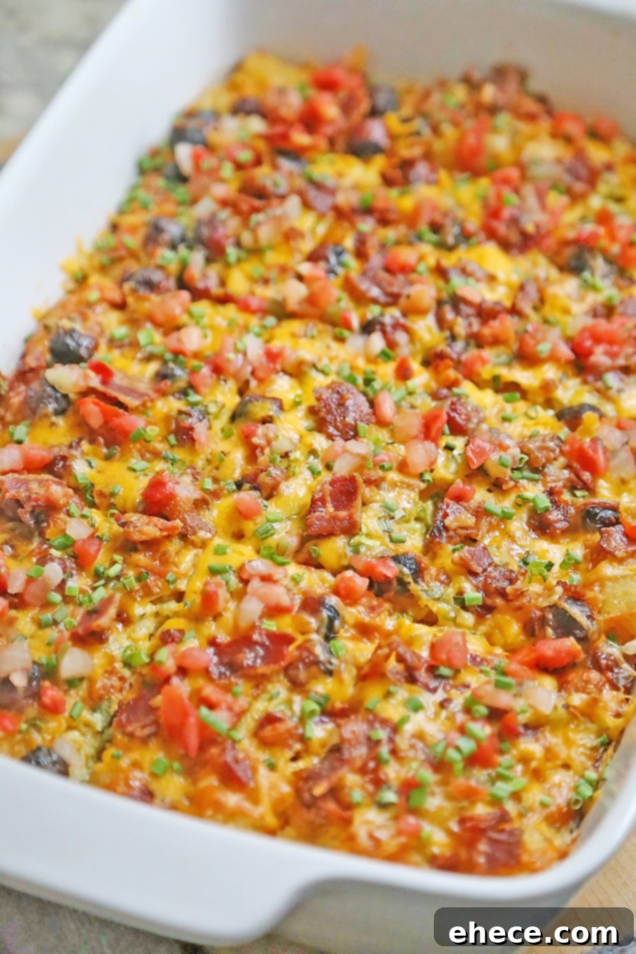 Bacon Egg and Tater Tot Casserole