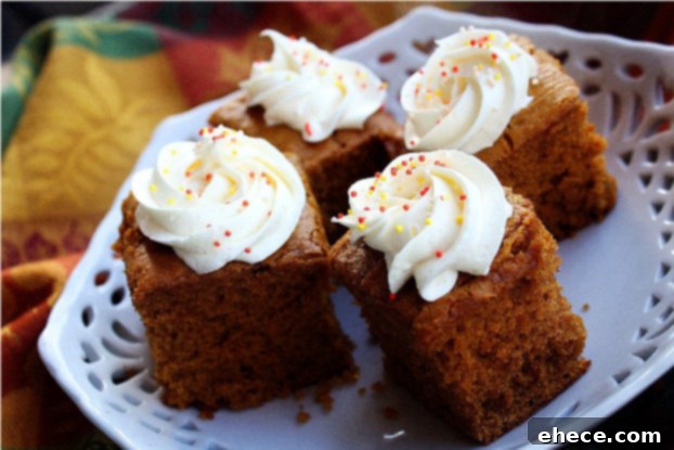 Delicious Pumpkin Gingerbread Cake with Frosting