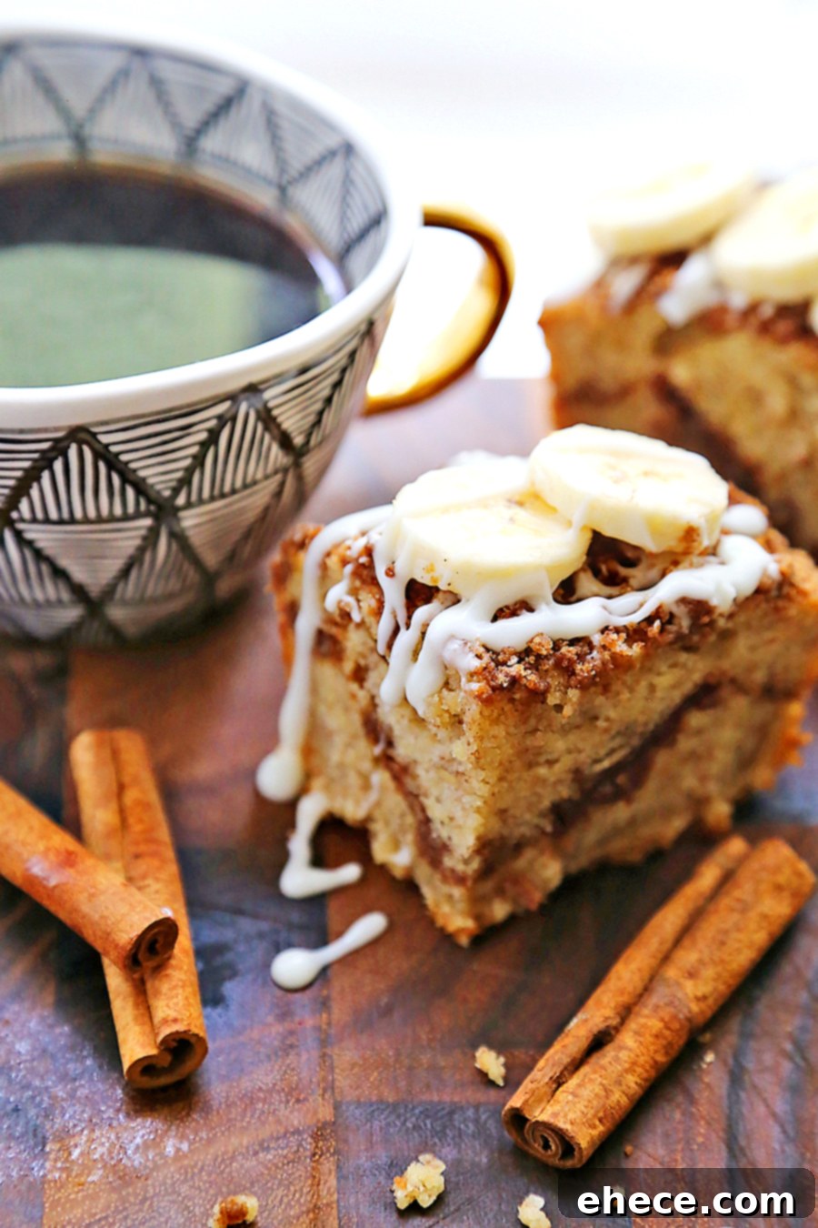 Spiced Banana Coffee Cake 5 Slice of Banana Coffee Cake