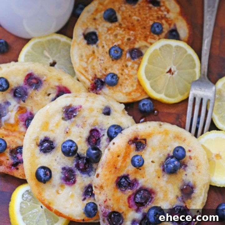 Pillowy Lemon Blueberry Ricotta Pancakes 7 Fluffiest Blueberry Lemon Ricotta Pancakes
