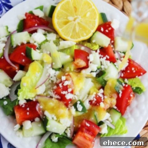 Hellenic Harvest with Lemon Kiss 5 Greek Salad with Lemon Vinaigrette