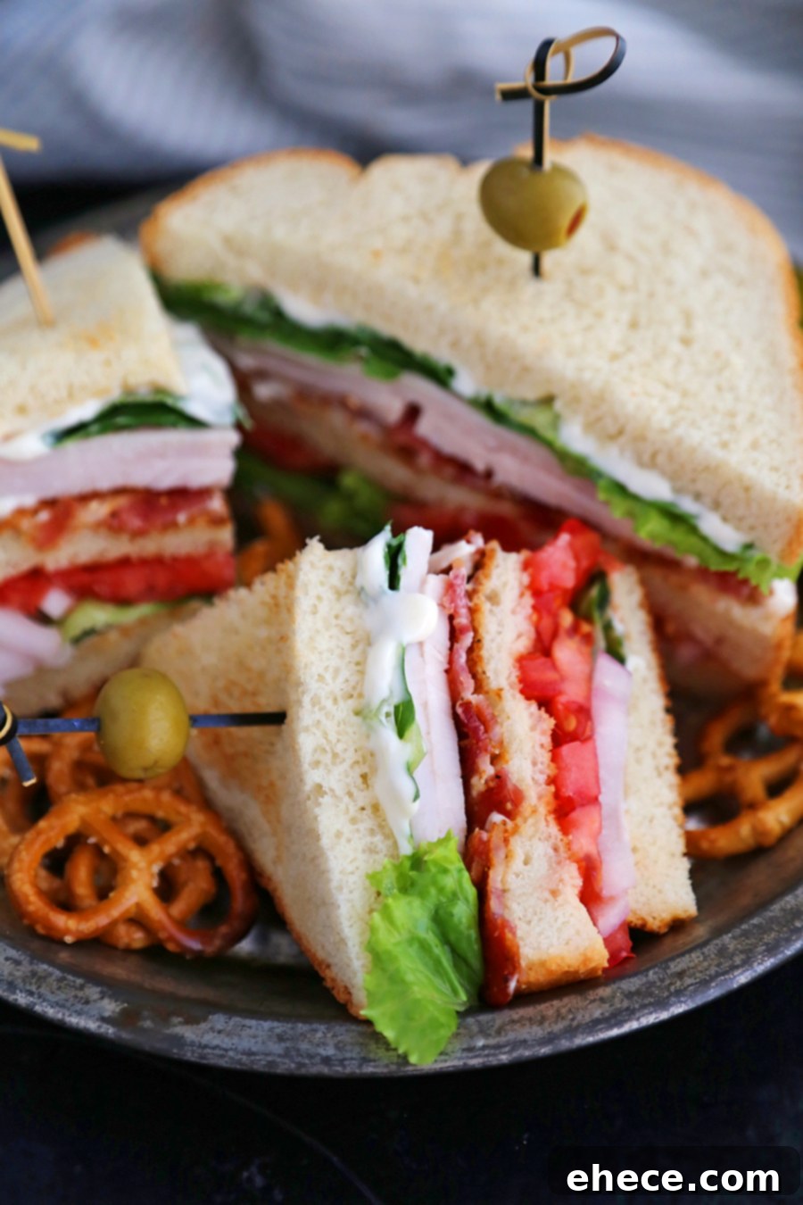 Elevated Turkey Bacon Club Sandwich 5 Ingredients for the Ultimate Turkey Bacon Club Sandwich