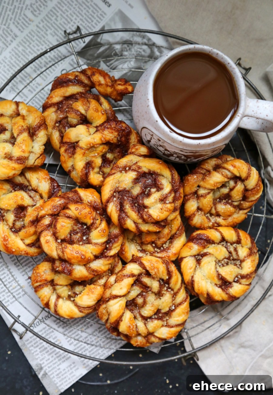 Twisted Puff Pastry Cinnamon Buns - Image 4