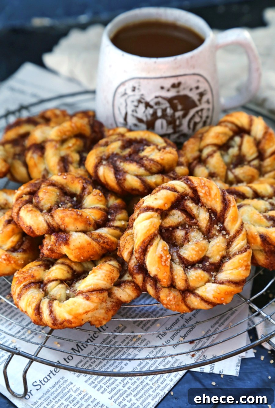 Twisted Puff Pastry Cinnamon Buns - Image 5