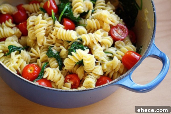 Creamy Lemon Pasta finished dish