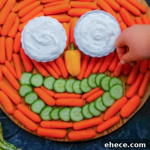 5-Minute Pumpkin Veggie Tray