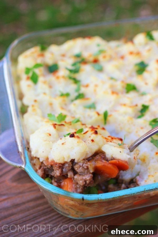 Shepherd’s Pie – Comfort food at its best! Fresh peas, carrots, and a homemade gravy combine to make the best-ever classic shepherd's pie! | thecomfortofcooking.com