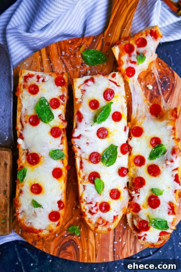 Easy French Bread Pizzas for a quick meal