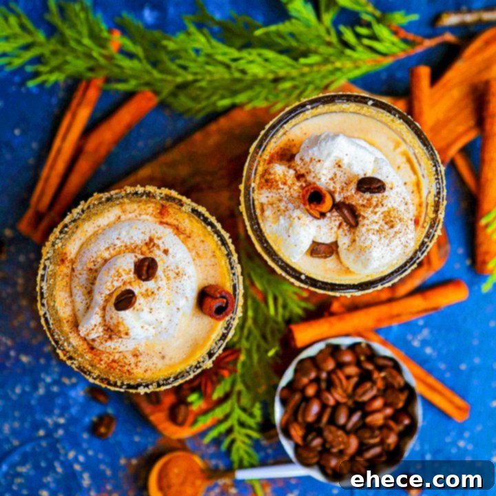 Espresso Chai Eggnog, a rich and creamy homemade holiday drink.