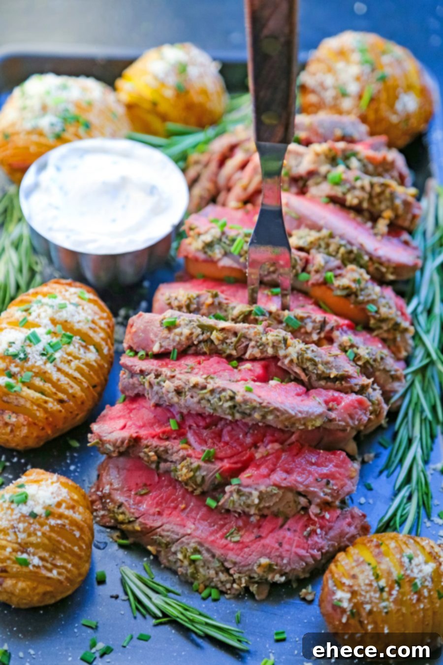 Roasted Beef Tenderloin with Garlic Herb Crust