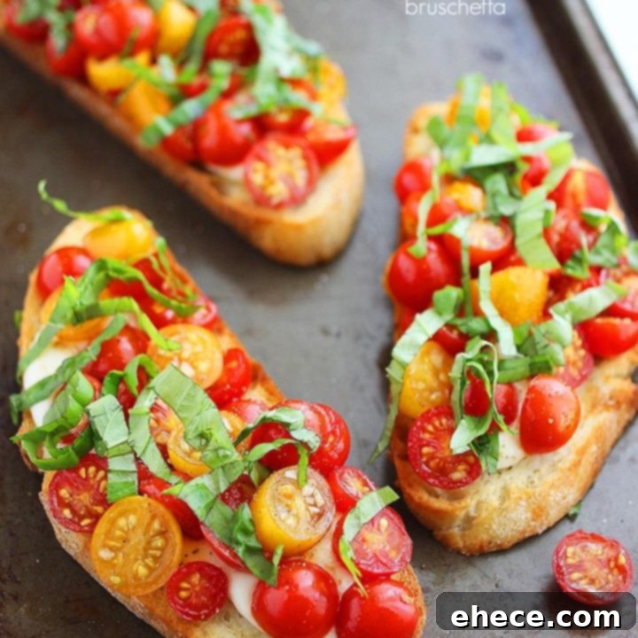 Warm Tomato and Mozzarella Bruschetta