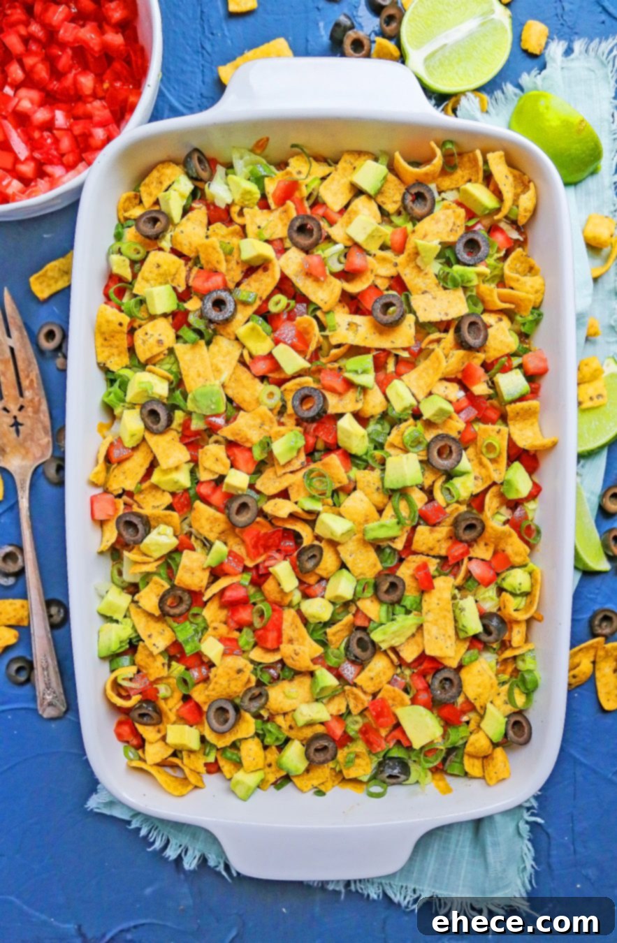 Delicious and easy taco casserole, perfect for weeknight dinners