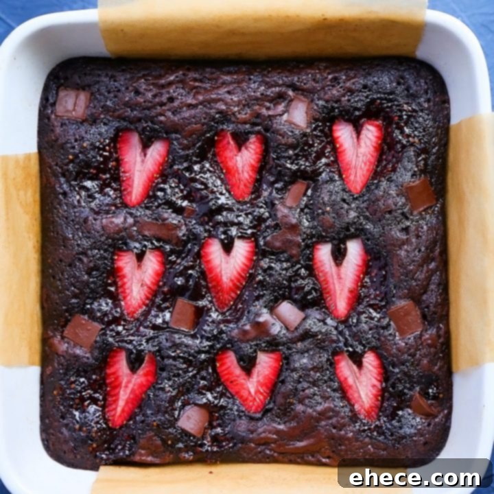 Strawberry Fudge Brownies