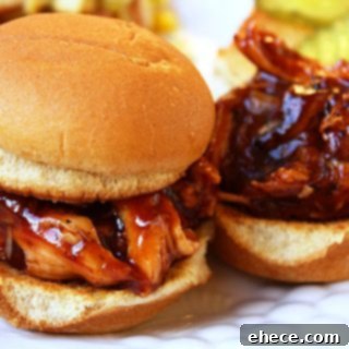 BBQ Pulled Chicken Sandwiches