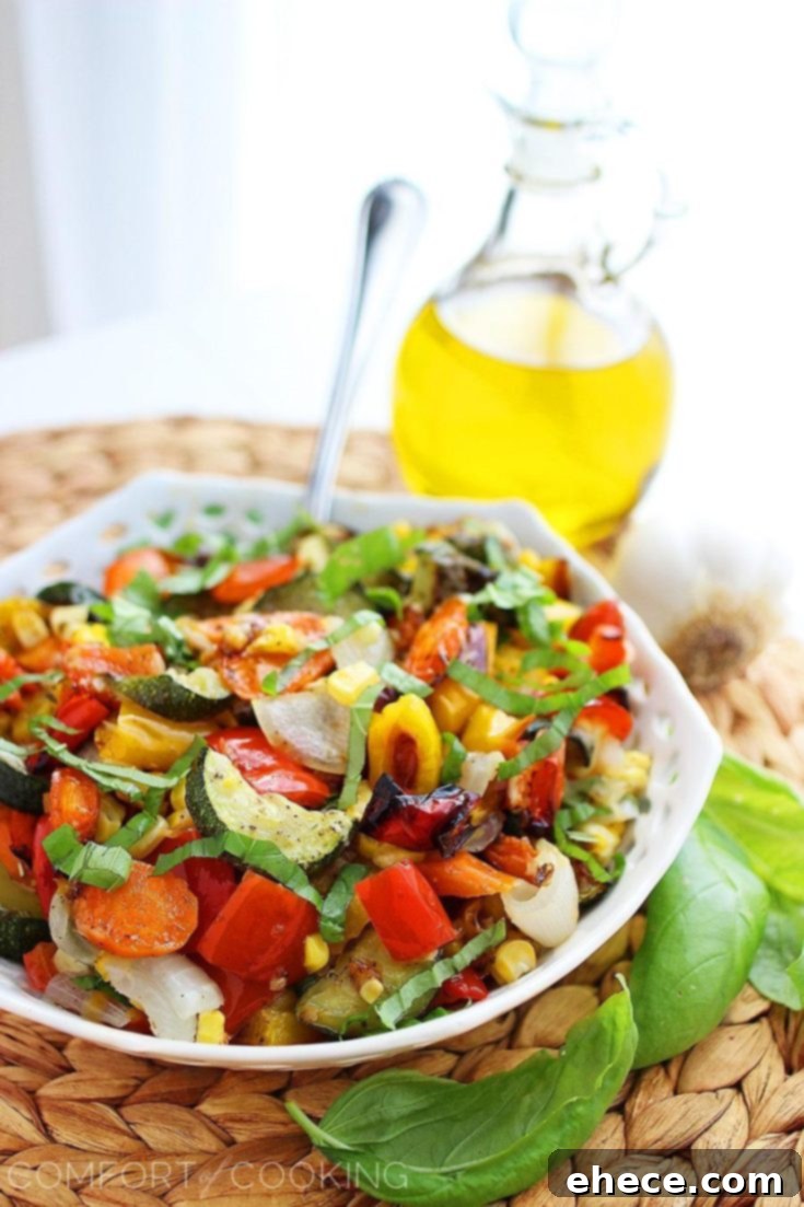 Roasted Summer Vegetables final dish