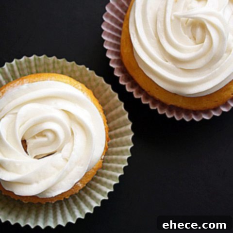 Heavenly Vanilla Cupcakes with Tangy Cream Cheese Frosting 2 Vanilla Cupcakes with Cream Cheese Frosting