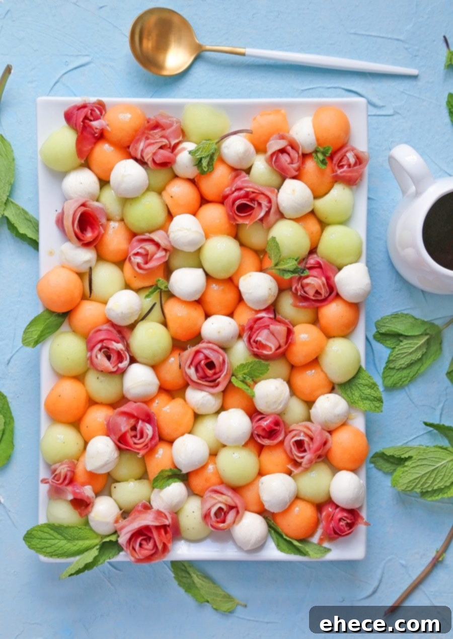Melon Prosciutto Summer Delight 2 Vibrant Summer Melon and Prosciutto Salad