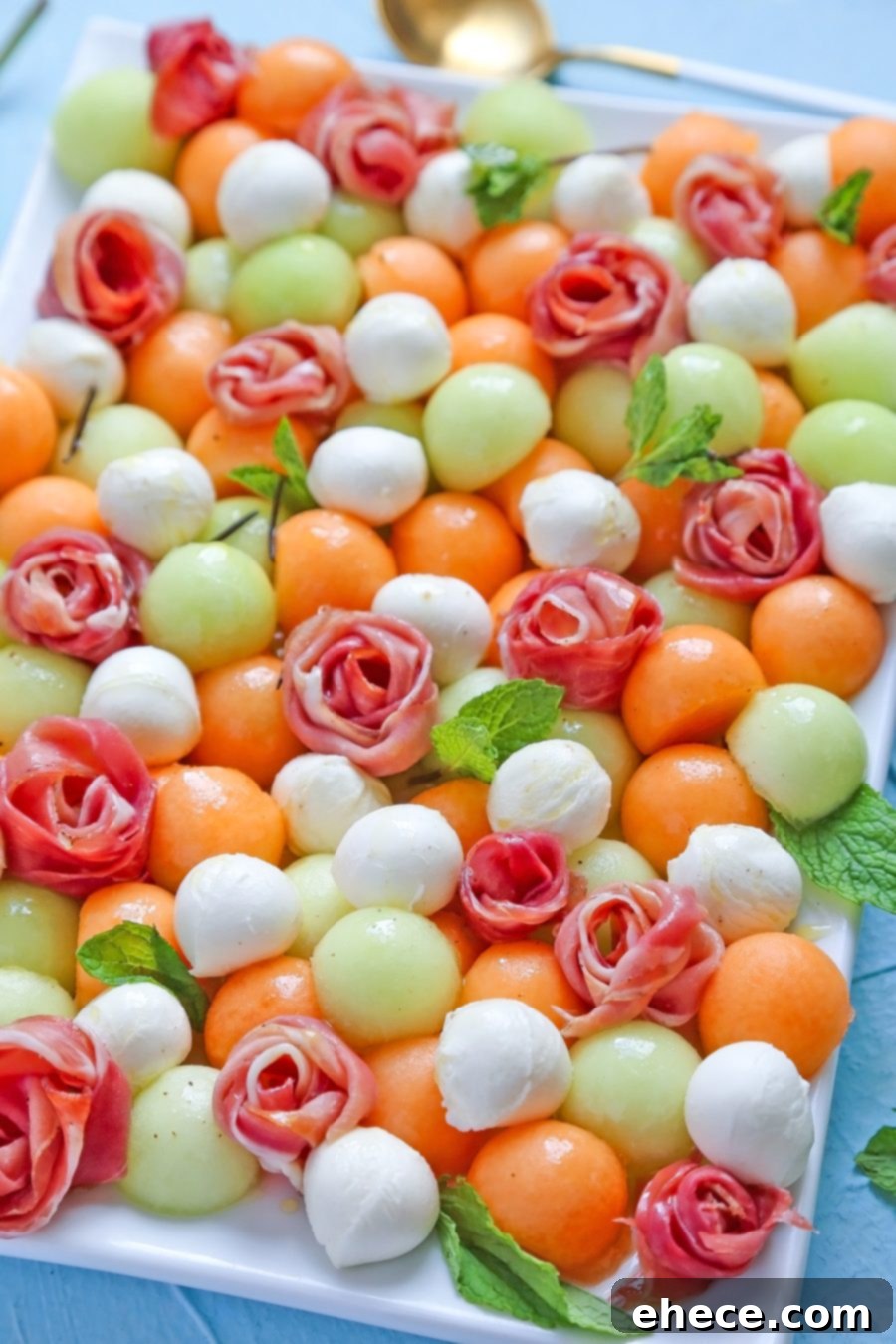 Melon Prosciutto Summer Delight 4 Assembling the Summer Melon and Prosciutto Salad