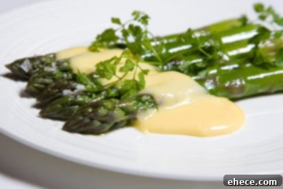 Asparagus with Parmesan and Gruyere Sauce