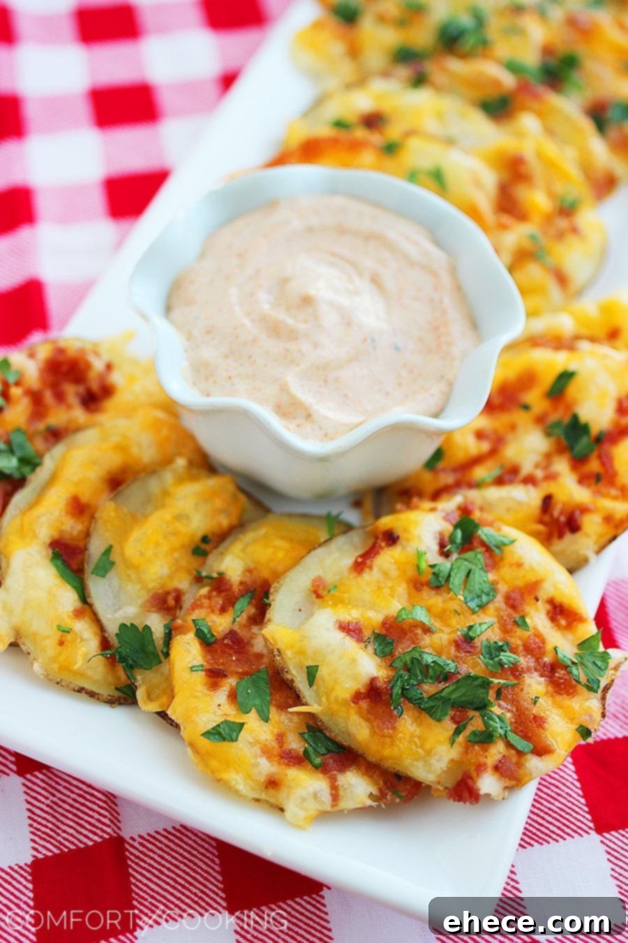 Loaded Crispy Bacon Cheese Fries with Fiery Chipotle Ranch 2 Crispy Cheesy Bacon Oven Chips with Spicy Chipotle Ranch Dip - The ultimate snack for parties and game day, loaded with flavor!