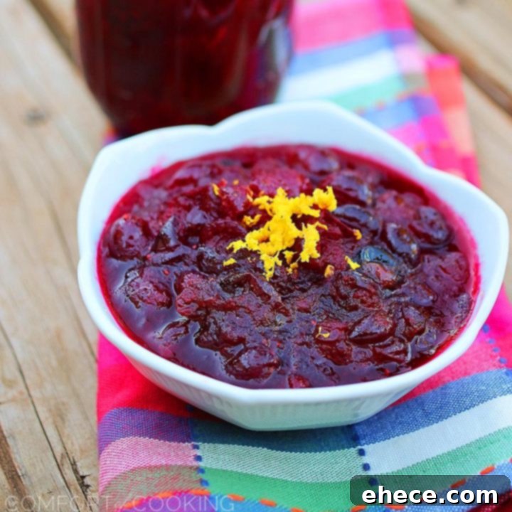 Festive Cranberry Compote 2 Homemade Cranberry Sauce