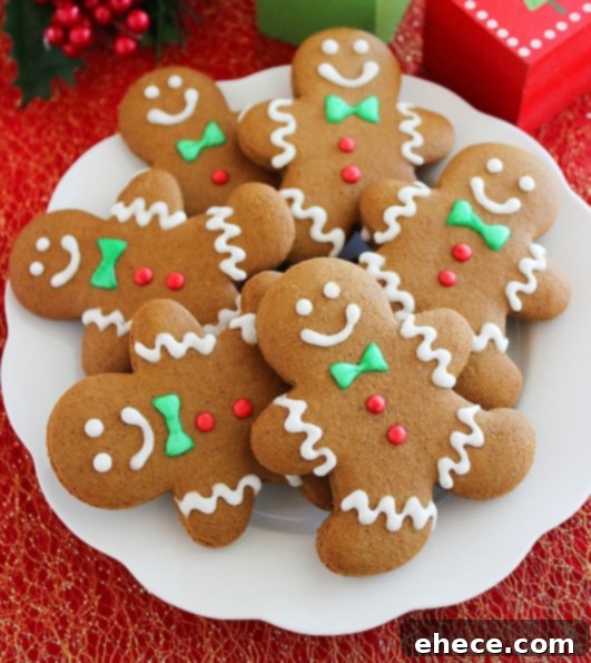Gingerbread man cookie close-up