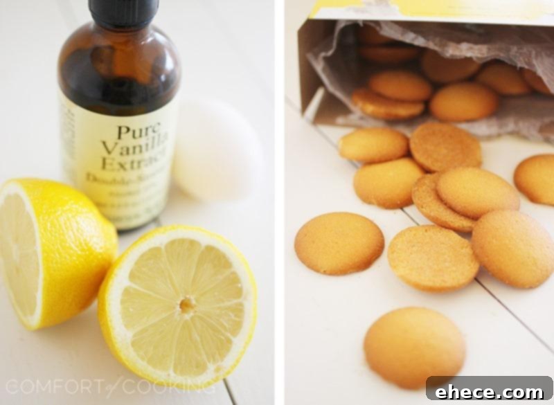 Skinny Lemon Cheesecake Cupcakes, showing the creamy texture and Nilla wafer base.