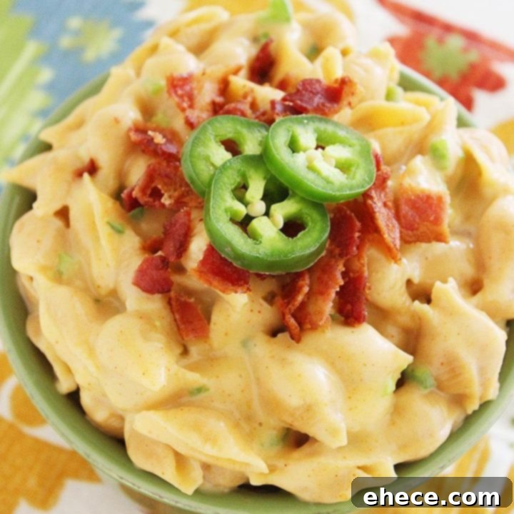 Creamy Stovetop Jalapeno-Bacon Mac ‘n Cheese