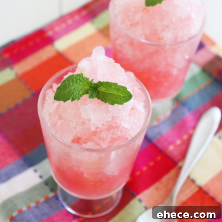 Zesty Sugar-Free Pink Grapefruit Granita 7 Sugar-Free Pink Grapefruit Granita