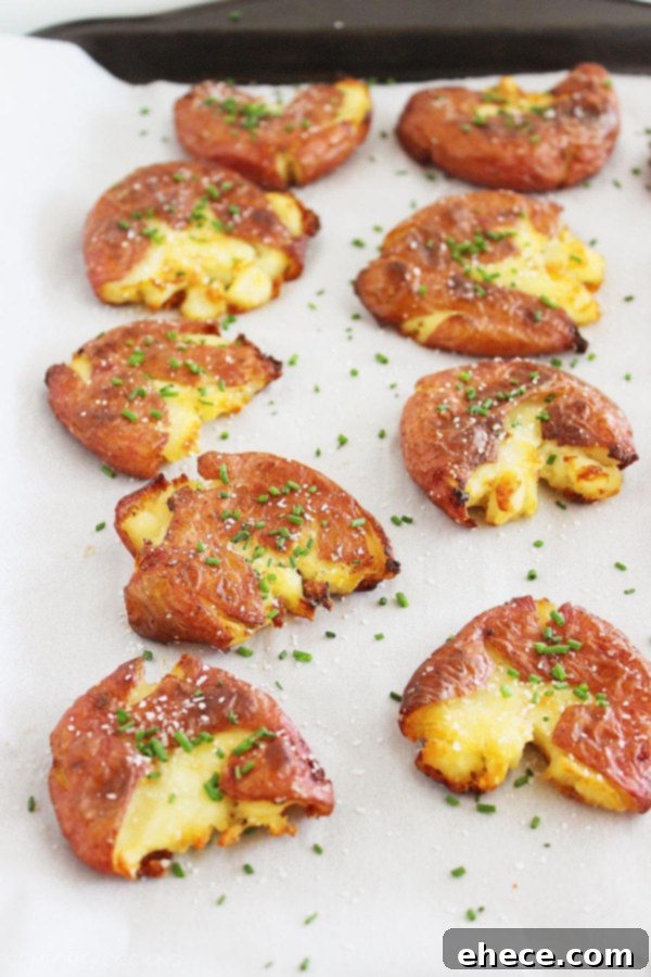 Salt & Vinegar Crispy Smashed Spuds 3 Crispy Salt and Vinegar Smashed Potatoes – Serve these super crispy, tangy potatoes on the side of your favorite grilled meats for a scrumptious meal!