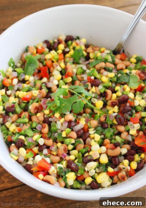 Texas Caviar – Delicious and healthy corn salad, ideal for potlucks and summer feasts.