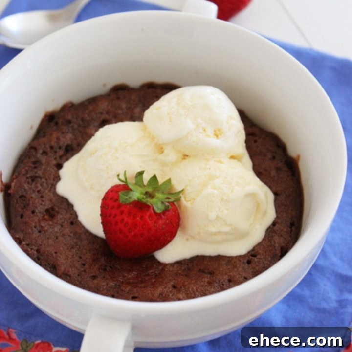 Effortless 4-Ingredient Nutella Mug Cake 5 4-Ingredient Quick Nutella Mug Cake