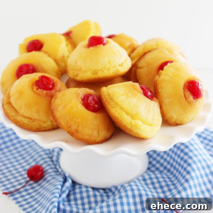 Mini Pineapple Upside Down Cakes