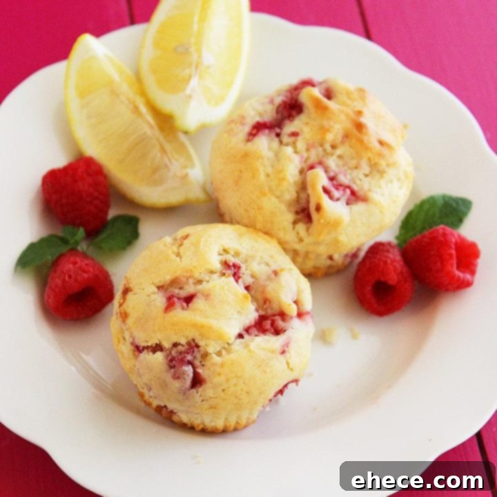 Super Soft Lemon-Raspberry Muffins