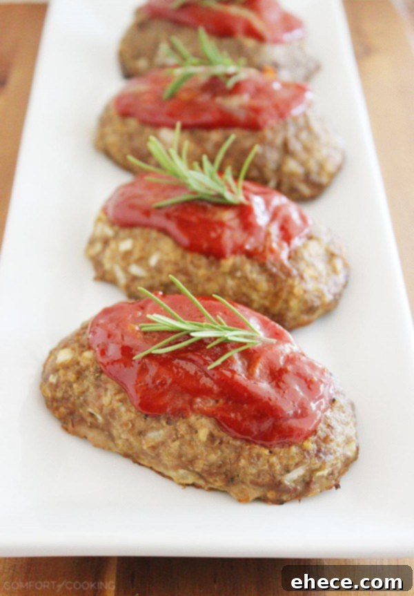 Irresistible Italian Mini Meatloaves with a Mozzarella Surprise 2 Delicious Mozzarella-Stuffed Italian Mini Meatloaves, perfect for a family dinner. Easy and kid-friendly comfort food recipe from thecomfortofcooking.com