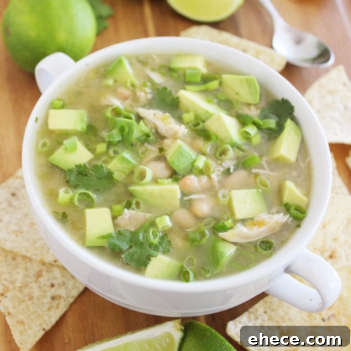 Easy Salsa Verde White Chicken Chili
