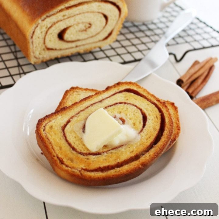 Soft Cinnamon Swirl Bread - Recipe Card Image
