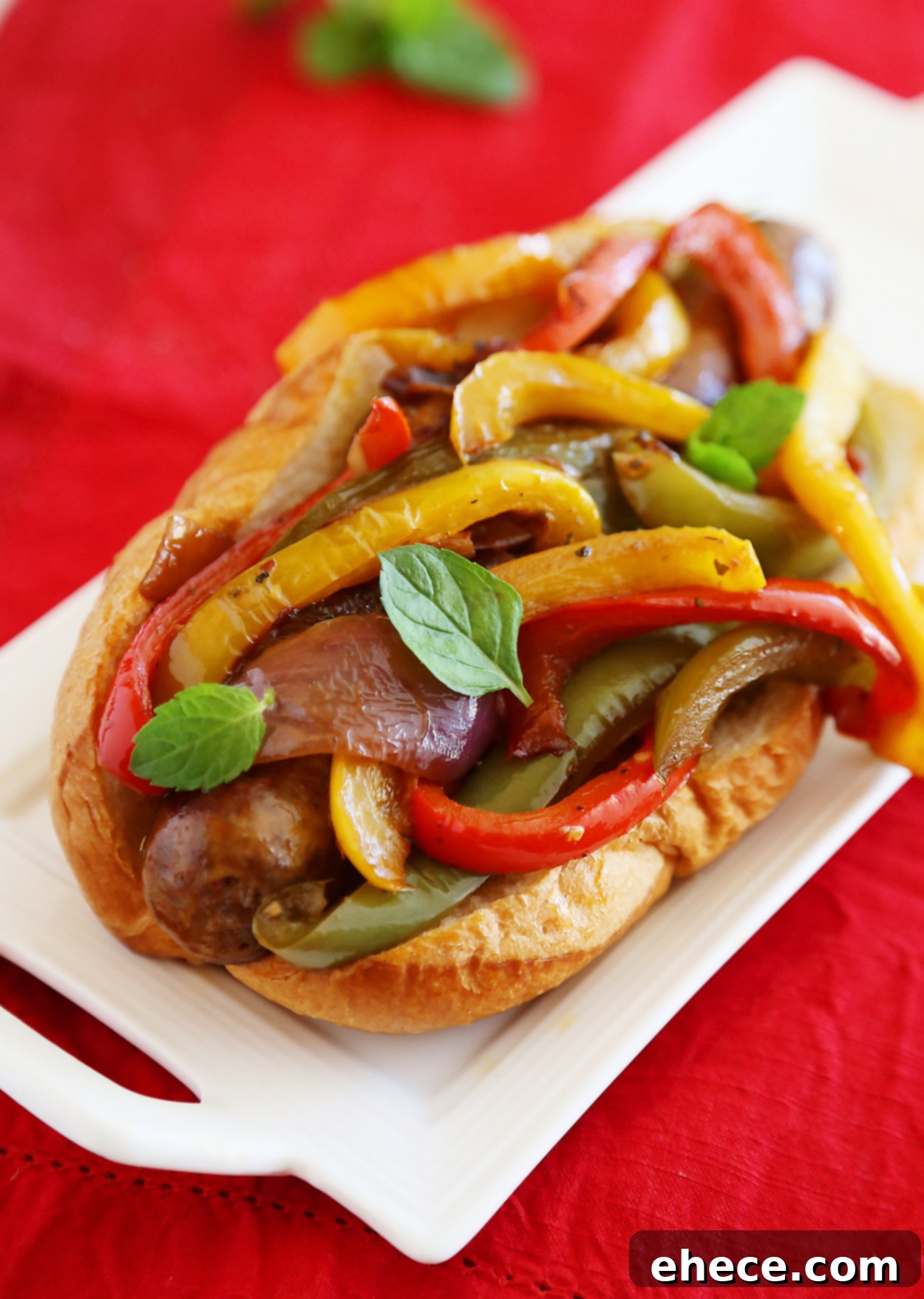 Rustic Skillet Sausage and Peppers 5 Skillet Italian Sausage, Peppers and Onions - Easy comfort food for weeknights & game days! Serve over pasta, polenta, potatoes or on warm crusty rolls.