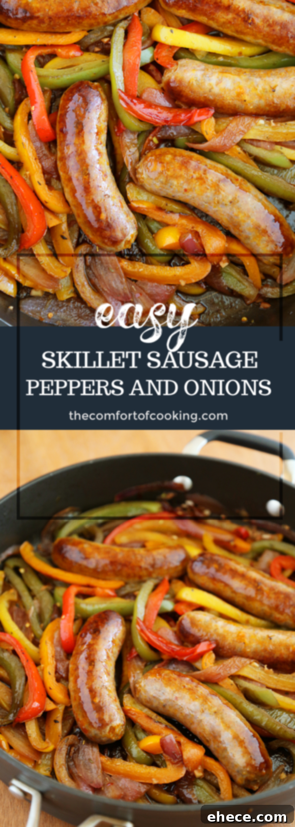 Rustic Skillet Sausage and Peppers 8 Skillet Italian Sausage, Peppers and Onions