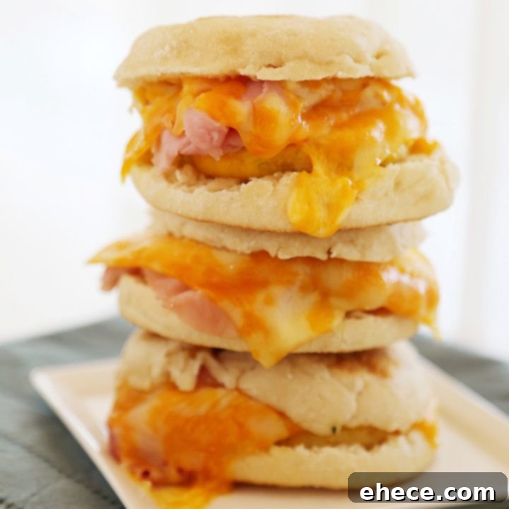 Homemade Freezer Breakfast Sandwiches