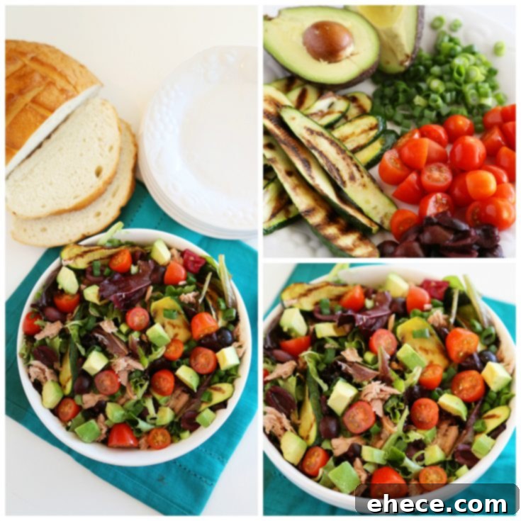 Final presentation of Quick & Healthy Mediterranean Tuna Fish Salad